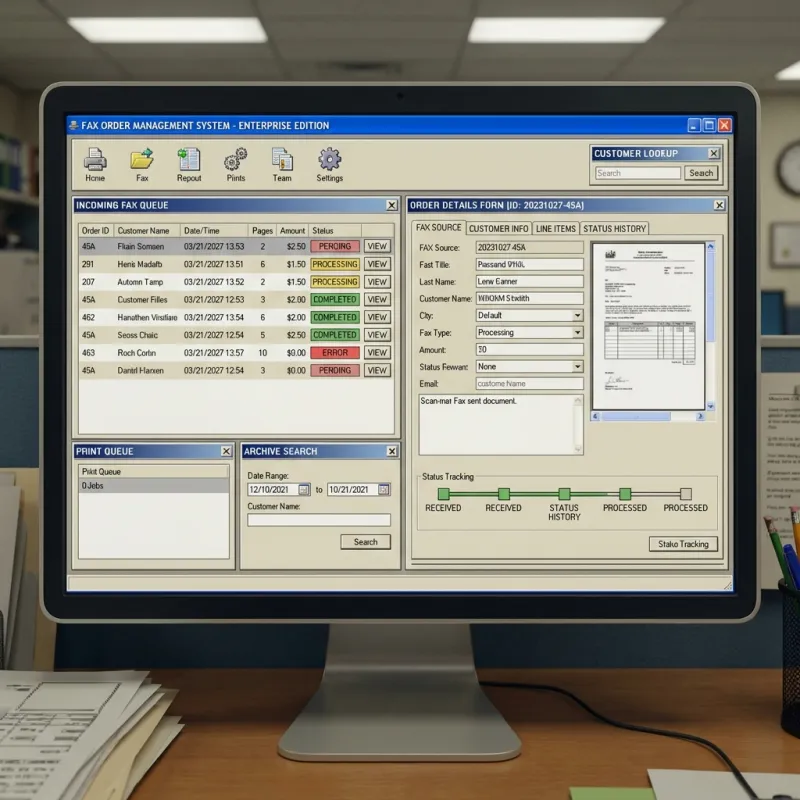 TAHIDO Faks Sipariş Yönetimi